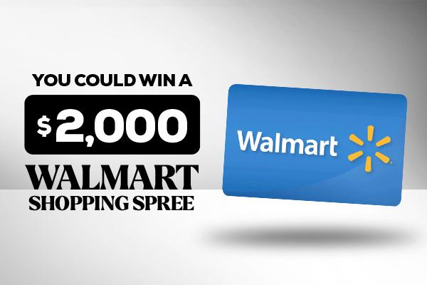 You Could Win A 2,000 Walmart Shopping Spree