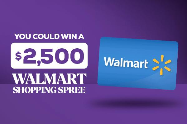 You Could Win a $2,500 Walmart Shopping Spree