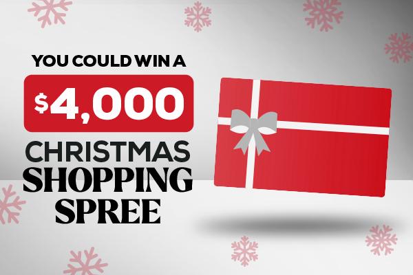 You Could Win A $4,000 Christmas Shopping Spree