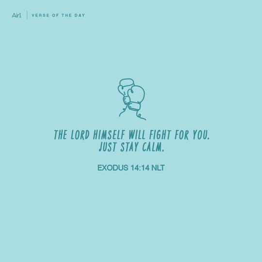 The LORD Himself will fight for you. Just stay calm.